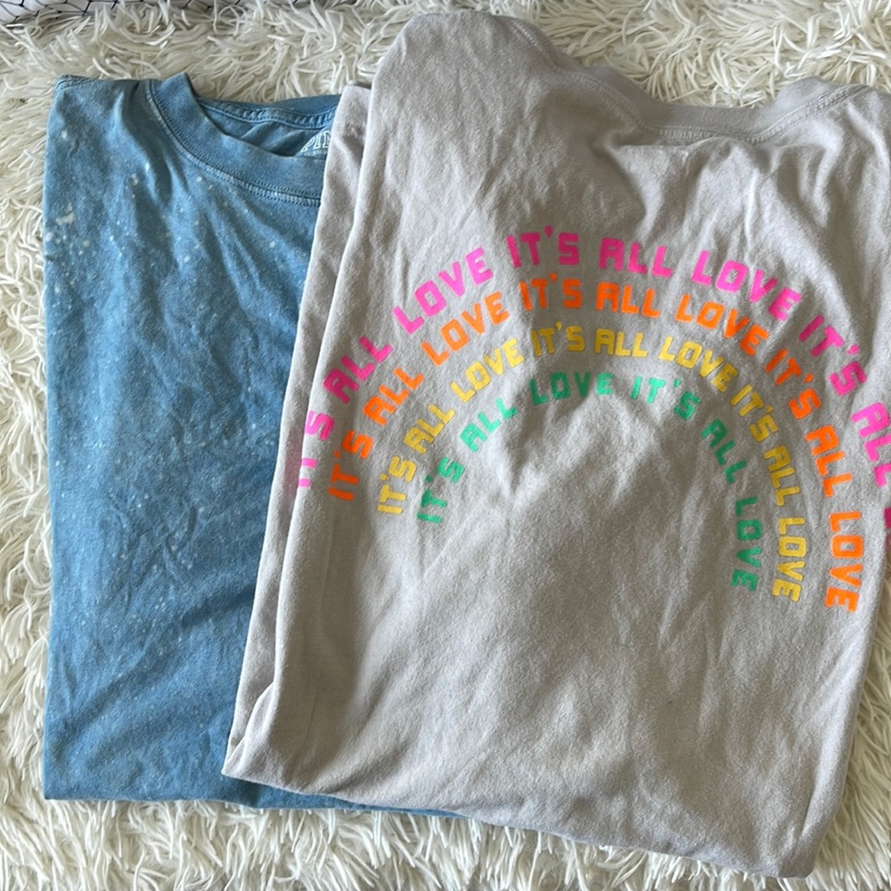 2 for $15 one size tees